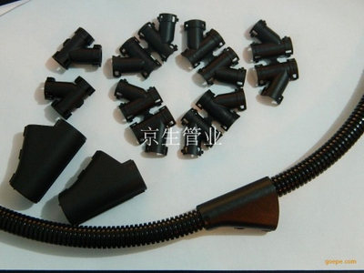 PE/PP/PA尼龙阻燃双拼波纹管 双开口塑料波纹管 双层开口式穿线管